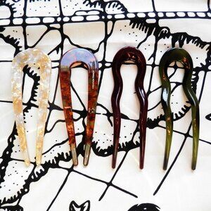 French Hair Pin Set, 4 Pcs (Set 2)